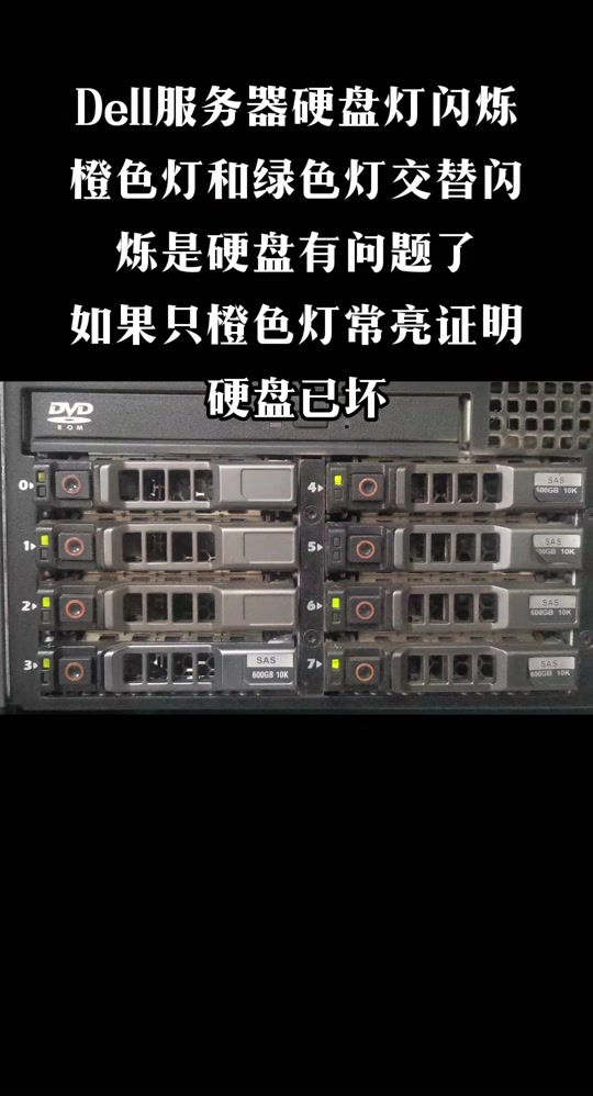 戴尔服务器1234灯=戴尔服务器亮黄灯一闪一闪