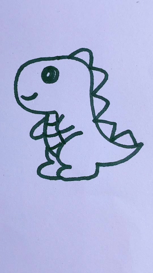 小野小恐龙简笔画