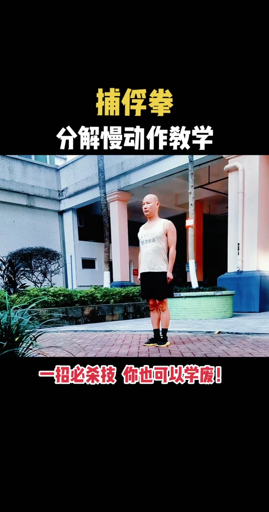 捕俘拳十六招分解动作简笔画