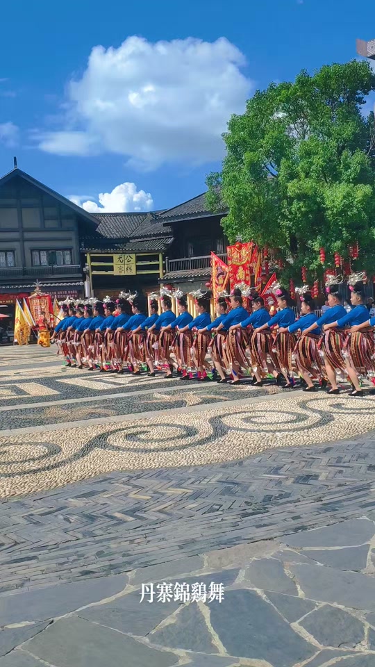 丹寨非遗锦鸡舞#民族特色民族文化