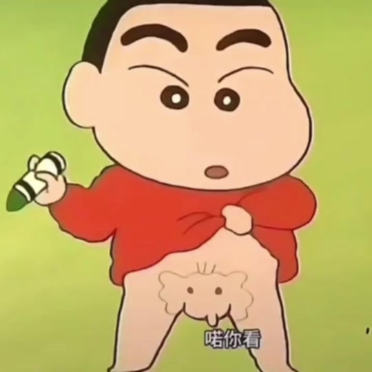 蜡笔小新洗澡拽大象