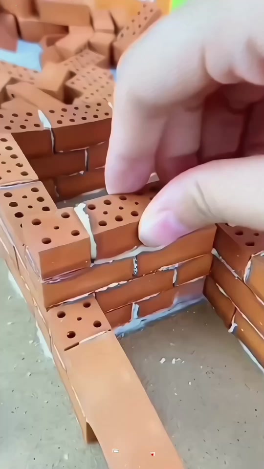 盖房子玩具用砖头做的