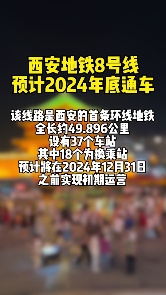 西安8号线西线什么时候开通 - 抖音