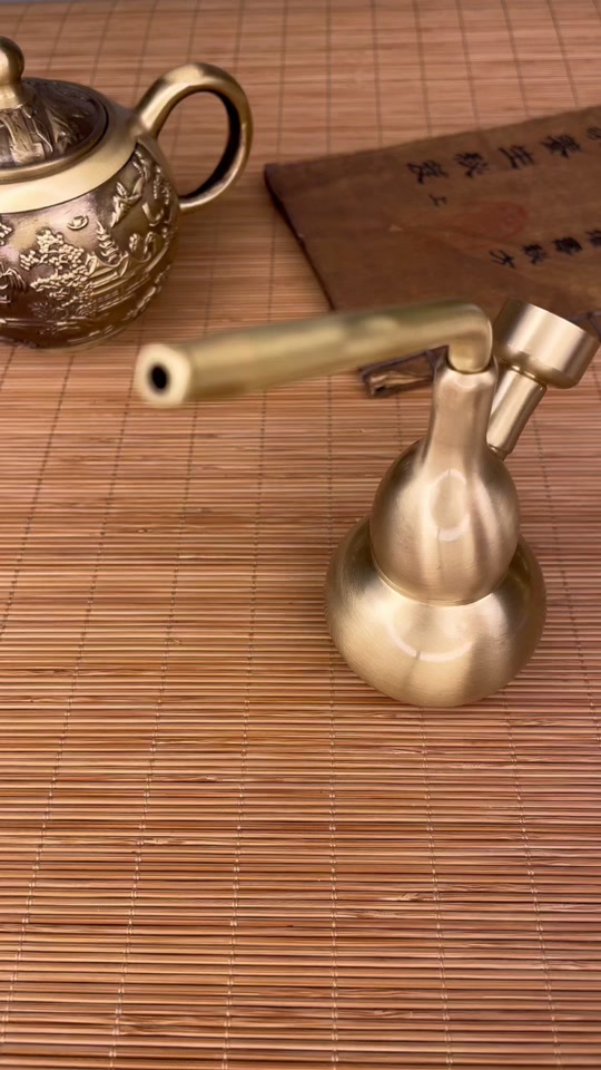 纯铜葫芦水烟杆