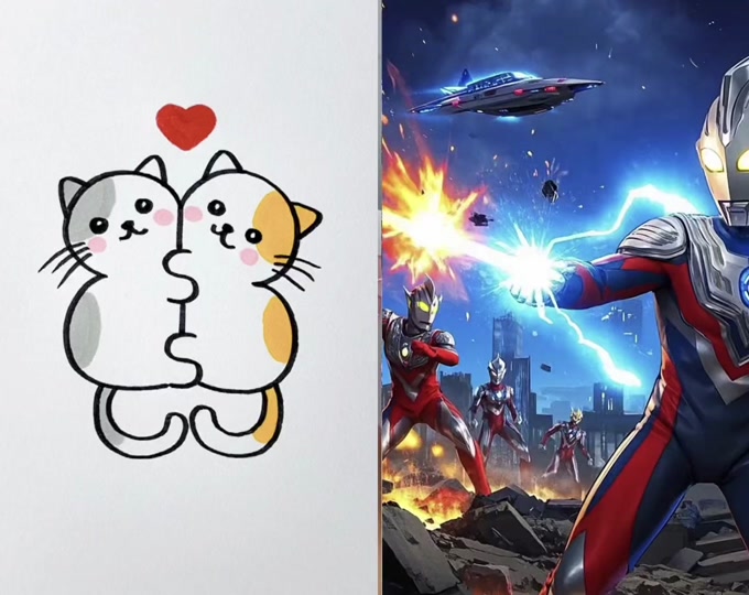 迪迦叉腰表情包