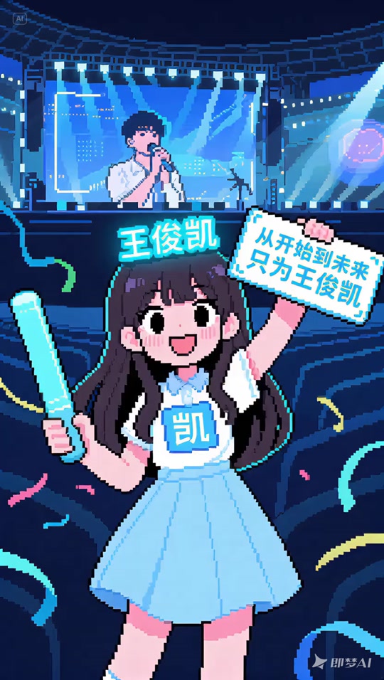 豆包ai像素画王俊凯