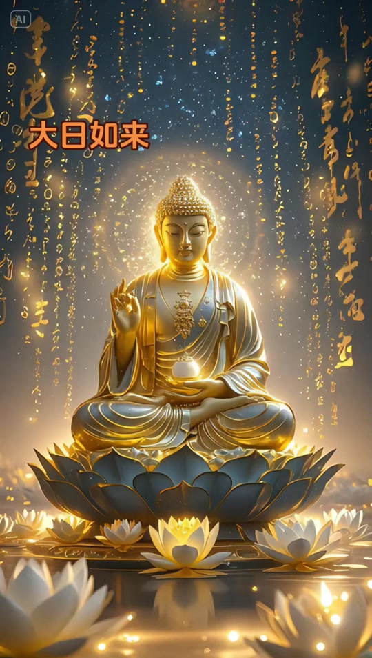 大日如来折叠手机壁纸