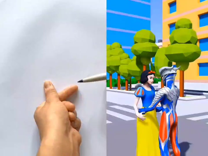 玉面公主简笔画