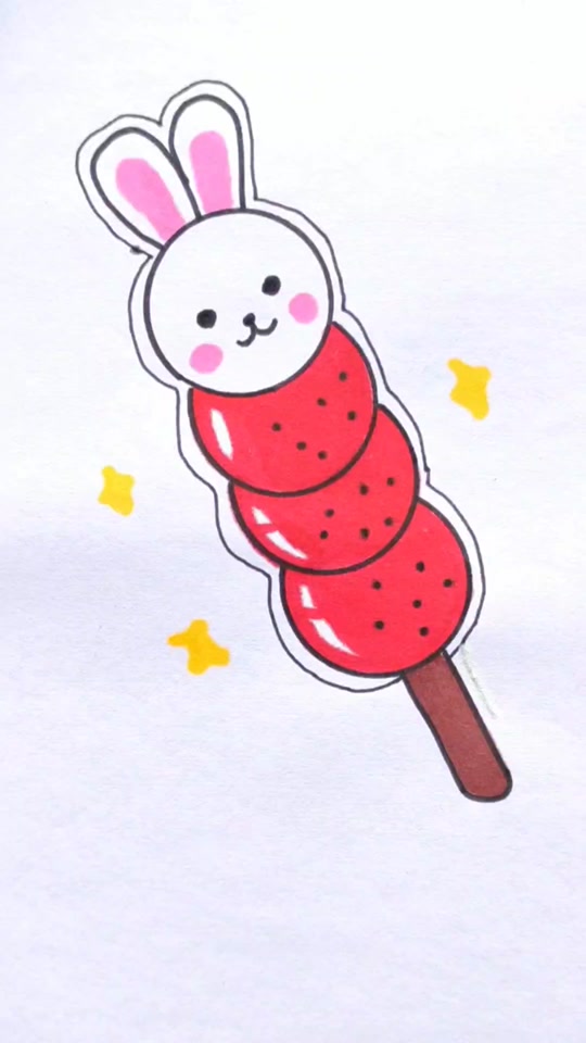 糖葫芦简笔画很多串