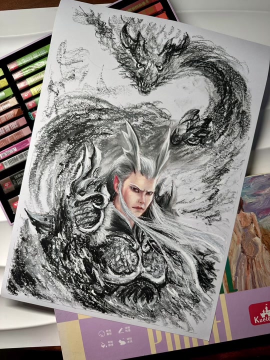 黄光剑哪吒画作