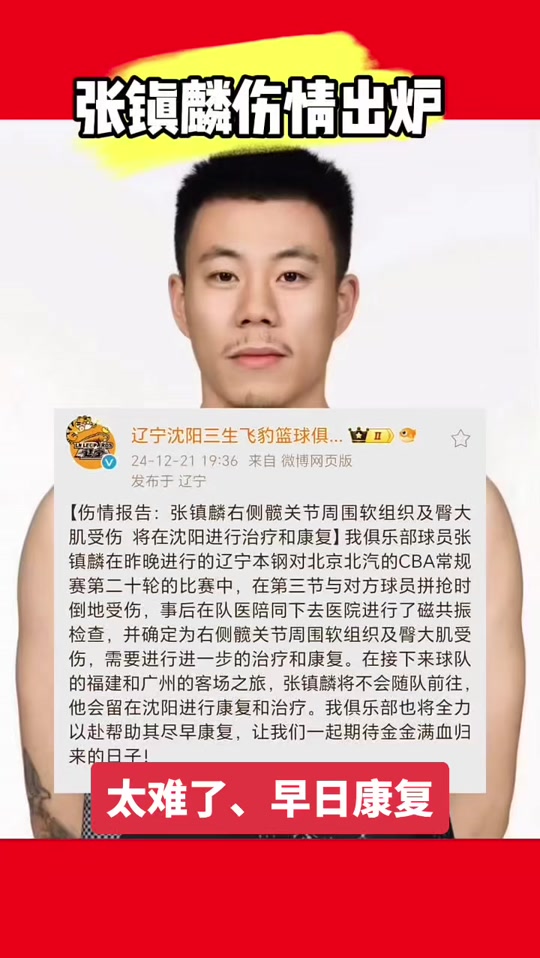 金金张镇麟怎么受伤了 - 抖音