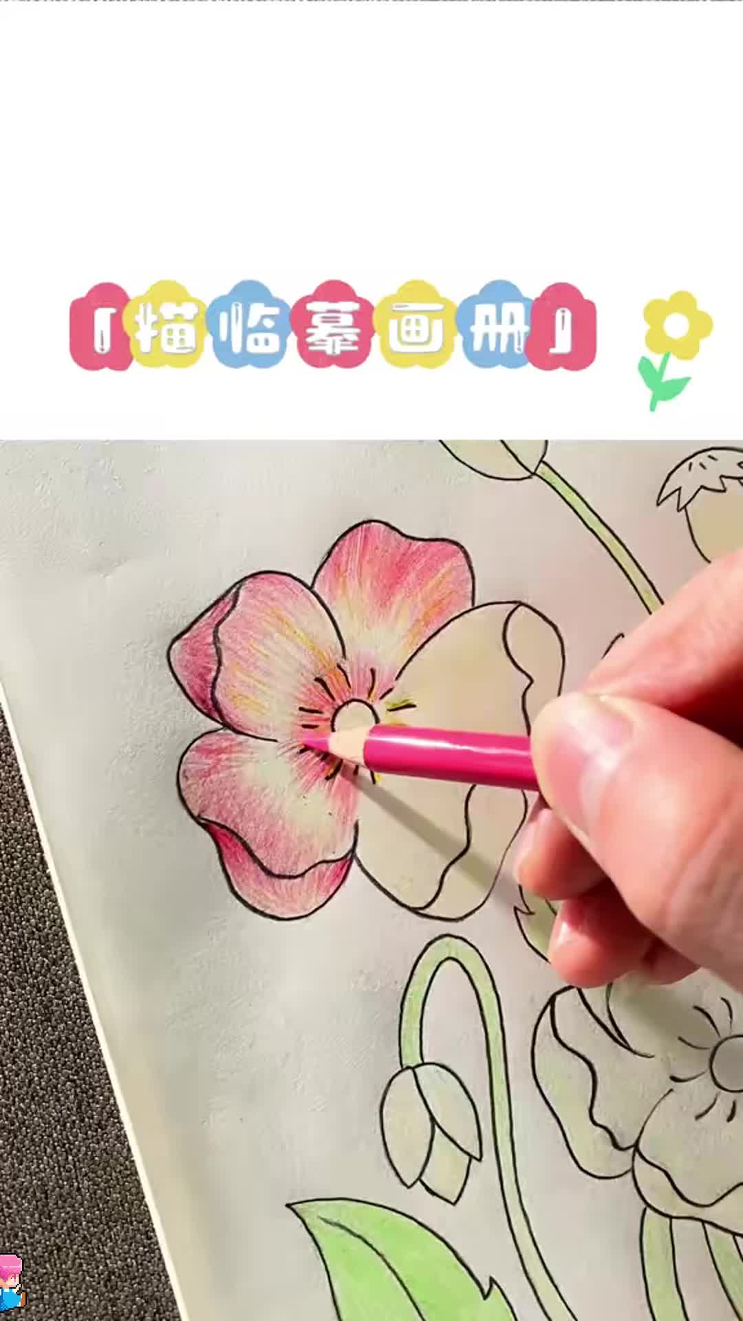 孩子很喜欢画画，我就准备了这套#线描画 临摹画册，锻炼#控笔 能力，提高#专注力 #控笔训练 #儿童绘画 - 抖音