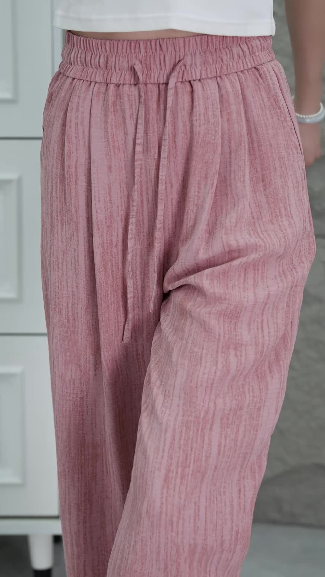 1米6以上的拍加长款,卡码记得拍大一个码哦#阔腿裤女#冰丝阔腿裤#窄版