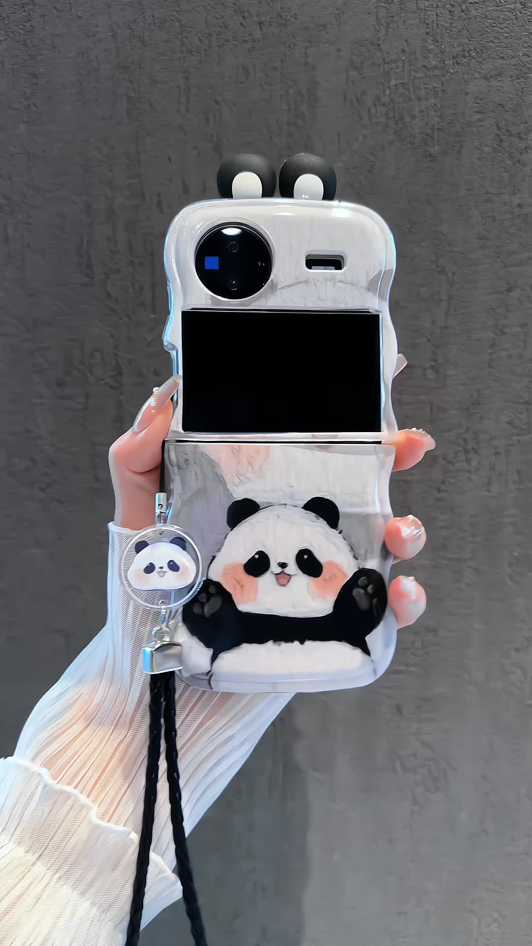 应该人手一只#手机壳#vivoxflip#vivoxflip手机壳#vivo折叠屏#熊猫