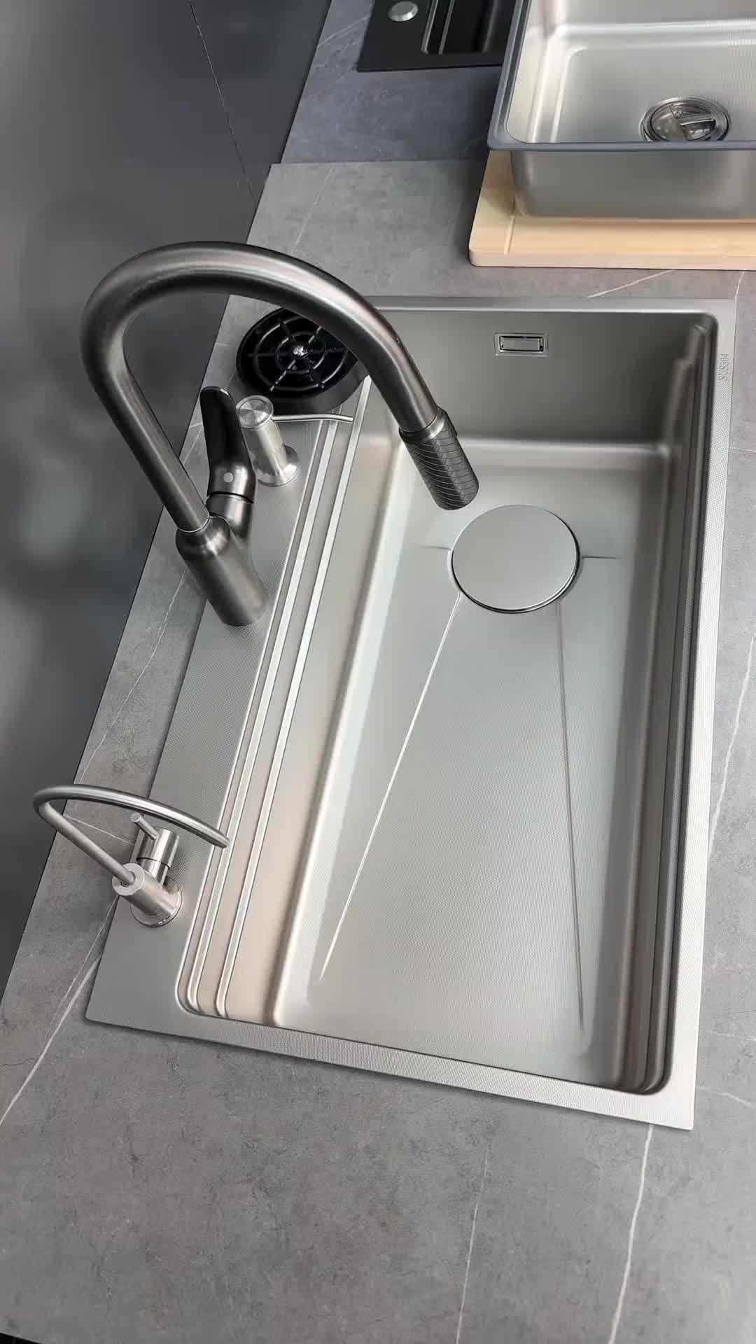 大单槽洗菜盆水槽洗菜池不锈钢水槽304加厚厨房水槽大单槽