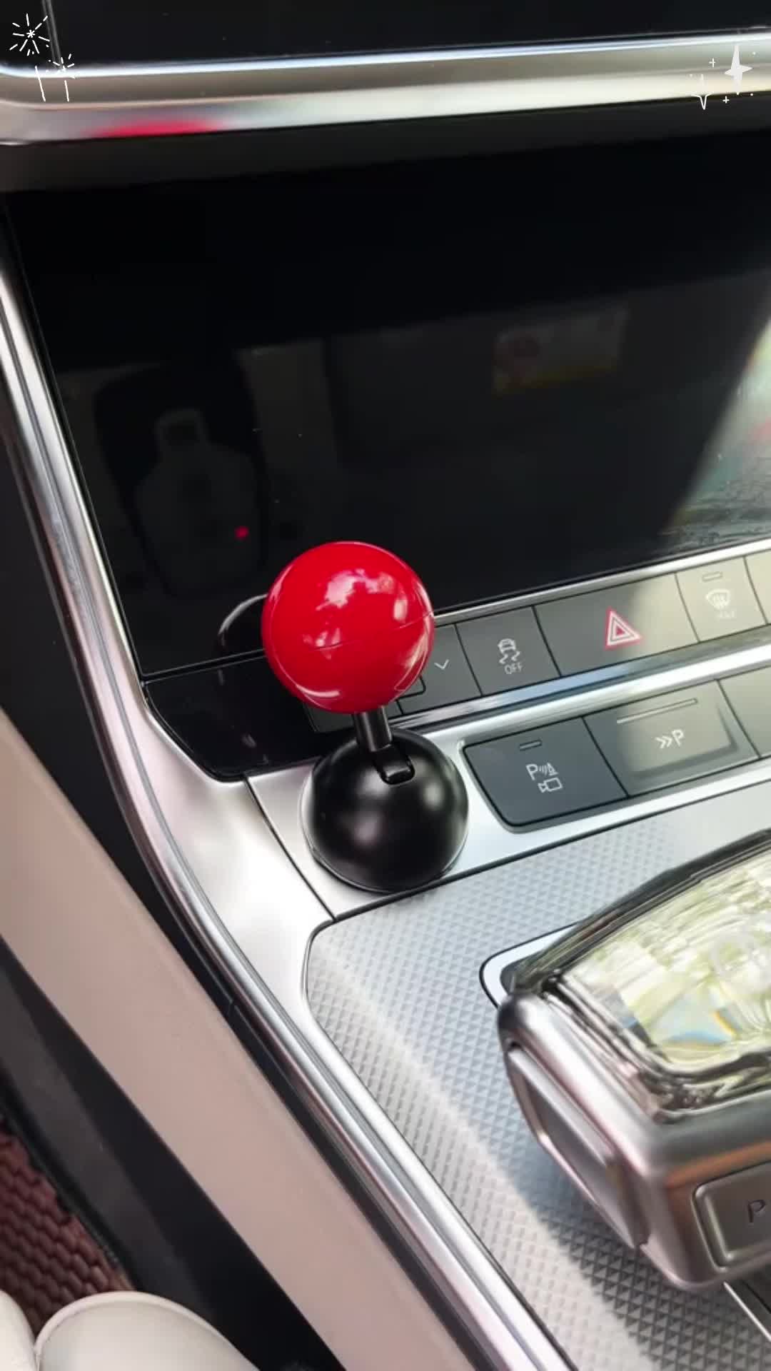 汽车一键启动摇杆球#汽车发动机启停按钮操纵杆装饰