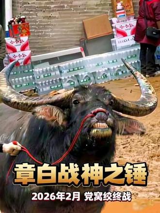 2026年2月,于党窝绞终战!战神之锤牛王跨级对决,传奇谢幕留青史。#斗牛 #章白村 #战神之锤 #斗牛文化传播