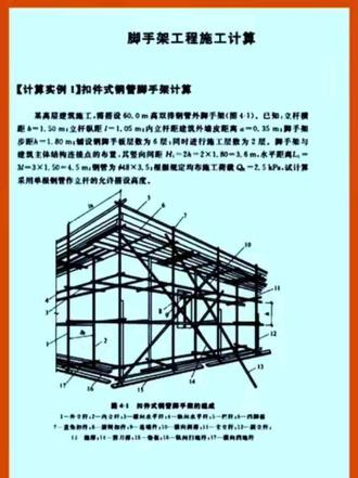 脚手架工程计算#建筑工程 #脚手架计算