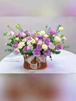手提篮花束#浪漫鲜花#同城配送#深圳市龙岗区美玲鲜花店