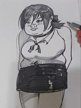 “你的脸看起来好像我死去的狗” #画画 #手绘 #蕾塞 #电锯人