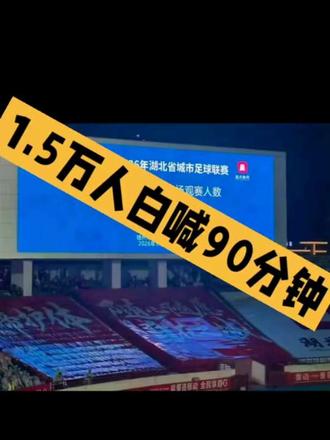 湖北足球,1.5 万人白喊一晚上,球球没进 #挑战自媒体之从零开始 #创作者中心 #创作灵感