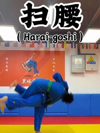扫腰的精髓:动作要帅,姿势要快,至于能不能放倒#竞技体育 #每个动作都是用汗水换来的 #日常训练 #柔道 #扫腰