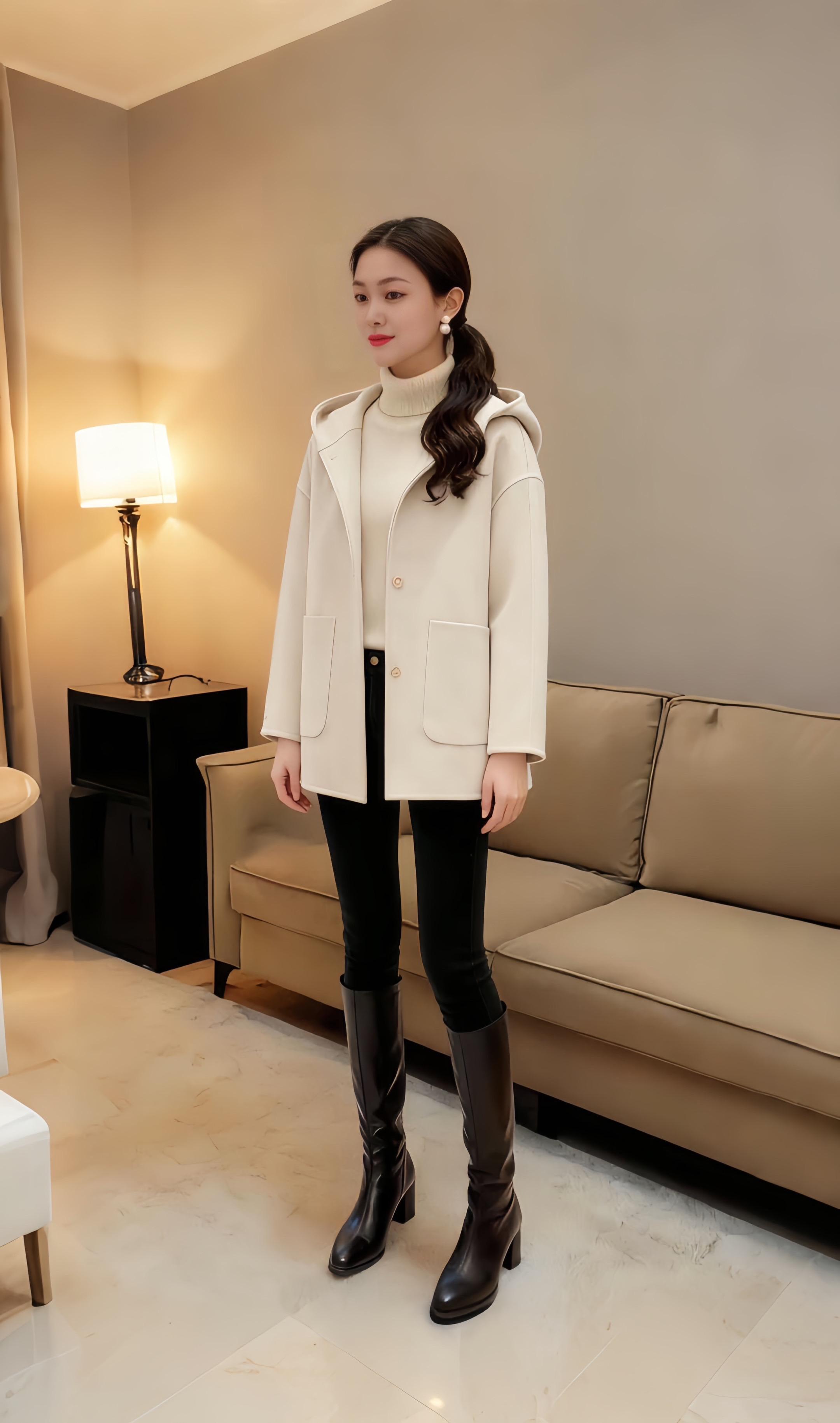 〝永远不要提前焦虑,生活无非就是见招拆招!这句话我已经设置壁纸,时刻提醒我”#减龄气质 #小个子穿搭 #外套穿搭 #外套分享 #风衣外套中长款