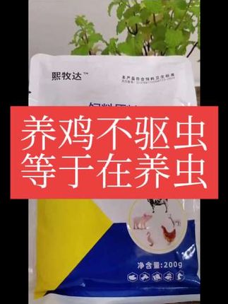 养鸡不驱虫,等于再养虫#全蟲净 #养鸡小妙招 #养殖