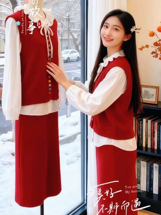 甜美两件套#时尚穿搭秀 #精致优雅 ′ #优雅气质女人味十足 ′#爱了爱了