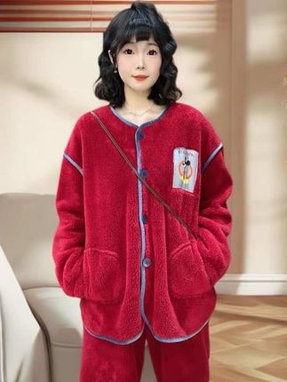 #家居服套装 #冬季加厚家居服 #加厚保暖 #一套过冬的家居服 #可外出家居服