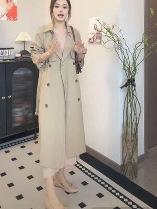 #秋季新款上新 #英伦风风衣 #谁穿谁好看 #休闲风衣