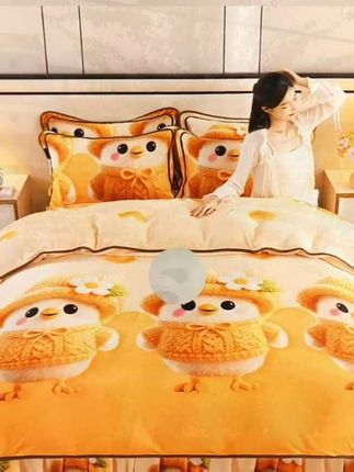 #加厚保暖牛奶绒四件套 #加厚牛奶绒四件套 #加绒牛奶绒四件套 #牛奶绒四件套 #床品四件套
