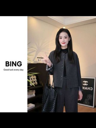 裤子原宿风慵懒风休闲风套装时尚时尚套装开衫百搭668#时尚#休闲#慵懒#百搭#套装