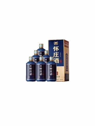 中秋(超值购 怀庄龙酒礼盒贵州酱香型白酒纯粮固态坤沙高粱窖藏酒53度500ml*6#酱香型白酒推荐 #好酒推荐
