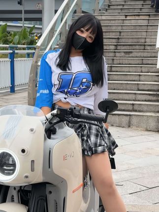 在本田Honda,幻想成为布尔玛的一天。#honda #机车