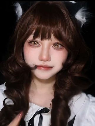 谁戴谁是小蛋糕#假发推荐 #可爱 #萌 #女仆装 #女仆变装
