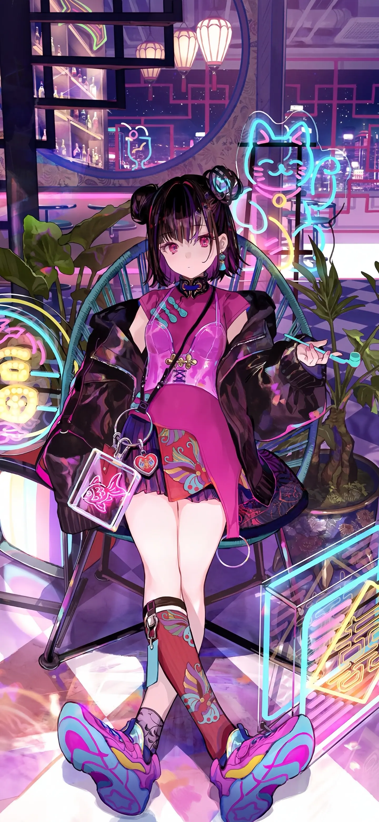 好无聊,换壁纸。#二次元 #动漫少女 #手机墙纸 #超清 - 抖音