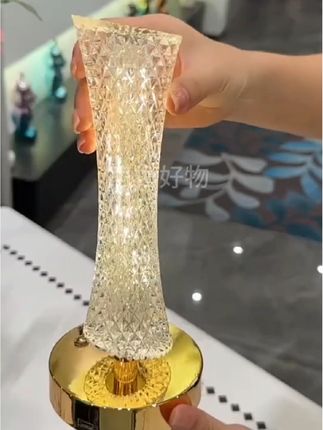 太漂亮了,亚克力台灯卧室床头灯轻奢氛围灯现代简约充电插电小夜灯触摸