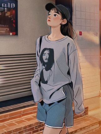 #百搭上衣 #休闲减龄穿搭 #冰丝防晒罩衫  #酷女孩穿搭 #长袖t恤女装