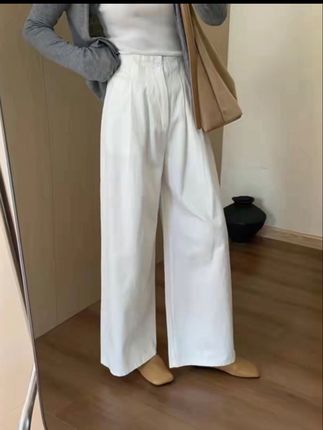 【现货+运费险】韩版阔腿休闲裤薄款夏季高腰宽松百搭显瘦垂感外穿#阔腿裤 #休闲裤