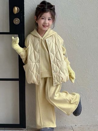 女童套装秋冬款2025新款洋气女孩宝宝冬季加绒加厚三件套儿童 #高品质童装 #秋冬套装 #甜美穿搭 #韩系穿搭 #秋冬穿搭