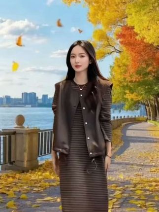 咖色复古PU马甲+条纹卫衣裙两件套|2025春秋慵懒气质王炸组合 谁说慵懒和精致不能兼得?这套两件套直接给出满分答案! 复古咖色PU皮马甲自带腔调,软乎乎不生硬,搭在身上秒提气场,无论是敞开穿露出内搭细节,还是扣上打造利落轮廓,都藏着不经意的时髦感;内搭条纹卫衣裙更是神来之笔,软糯面料贴肤不闷,宽松版型包容各种身材,腰间悄悄藏着显瘦小心机,坐下也不会有紧绷感。 春秋单穿一套出门,不用费心搭配就赢很大,冷了叠穿大衣、羽绒服,层次感直接拉满。从早秋的咖啡馆约会,到深秋的通勤路上,再到春日的公园漫步,一套承包你四季的慵懒气质,随便拍都是氛围感大片。 #2025春秋穿搭天花板 #复古PU马甲两件套 #慵懒风气质卫衣裙 #显瘦不挑身材套装 #春秋通勤约会必备