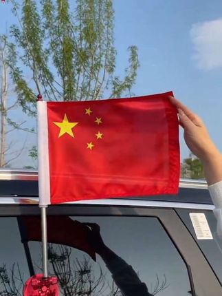 目光所至皆为华夏,五星闪耀皆为信仰#五星红旗迎风飘扬 #吸盘式红旗车载摆件 #汽车好物