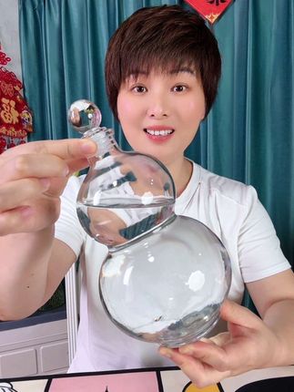 新款创意葫芦玻璃酒瓶家用自酿泡酒玻璃瓶密封白酒果酒泡酒瓶子#分酒瓶 #空酒瓶 #分装瓶 #玻璃酒瓶 #空瓶