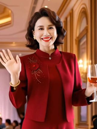 #婚礼妈妈礼服 #高贵优雅 #时尚减龄穿搭 #减龄气质 #婚庆礼服