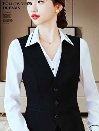 #春秋女装#工作服#马甲#职业装