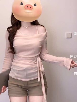 原相机拍不出去它的美!网纱也纯欲撩人了吧!#纯欲穿搭 #谁穿谁好看 #遮肉显瘦 #约会穿搭 #微胖穿搭