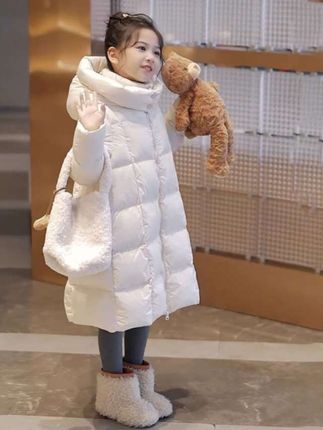 女童中长款羽绒服2025新款连帽休闲女童羽绒服6-12岁潮款高级感#外套穿搭 #羽绒服穿搭 #保暖穿搭 #女神穿搭 #萌娃穿搭