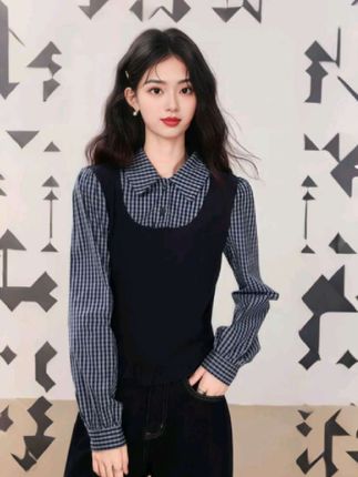 #温柔风 #假两件衬衫 #气质显瘦穿搭 #气质穿搭 #时尚穿搭
