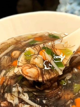 这个见都没见过的菜居然这么美味!快来尝尝吧#家常美食 #海发菜 #美食 #简简单单一顿家常便饭